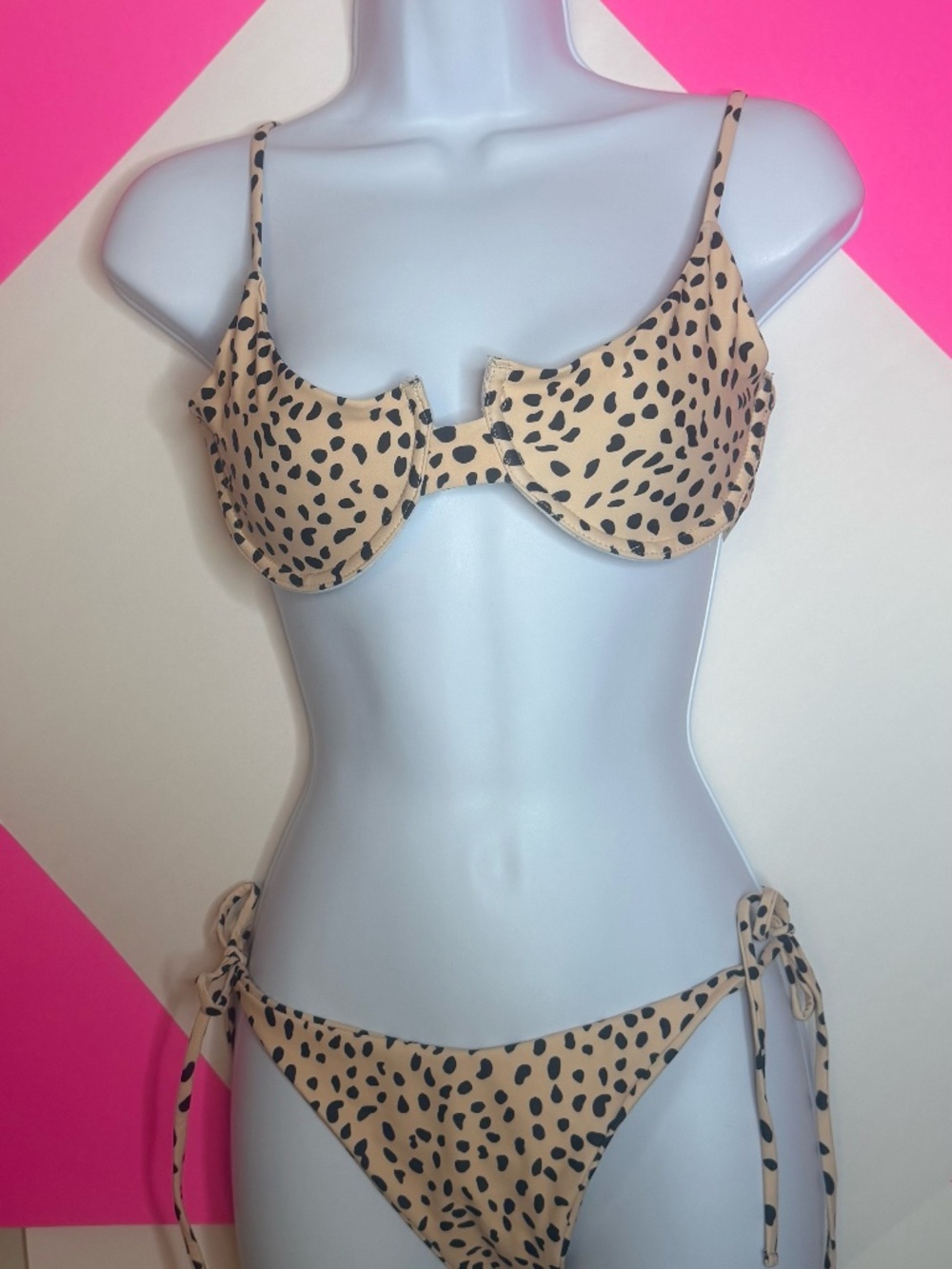 Zaful Leopard Print Underwire Bikini Set Medium